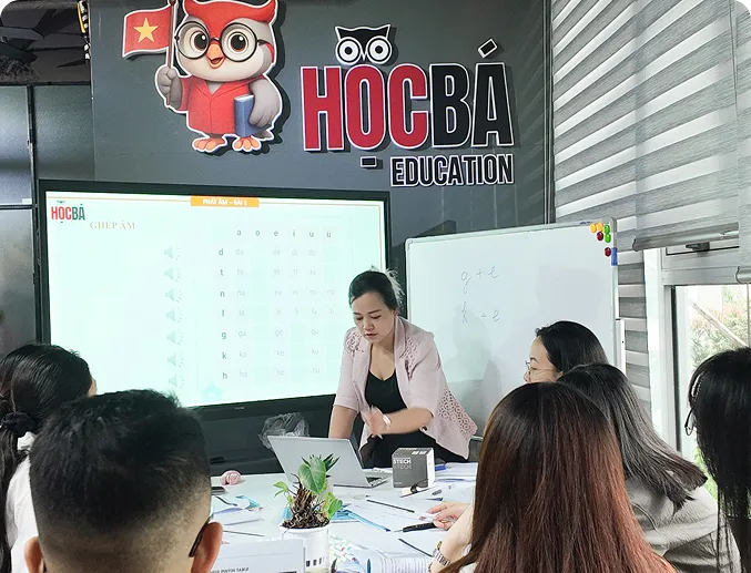 Lớp học tại Học Bá Education